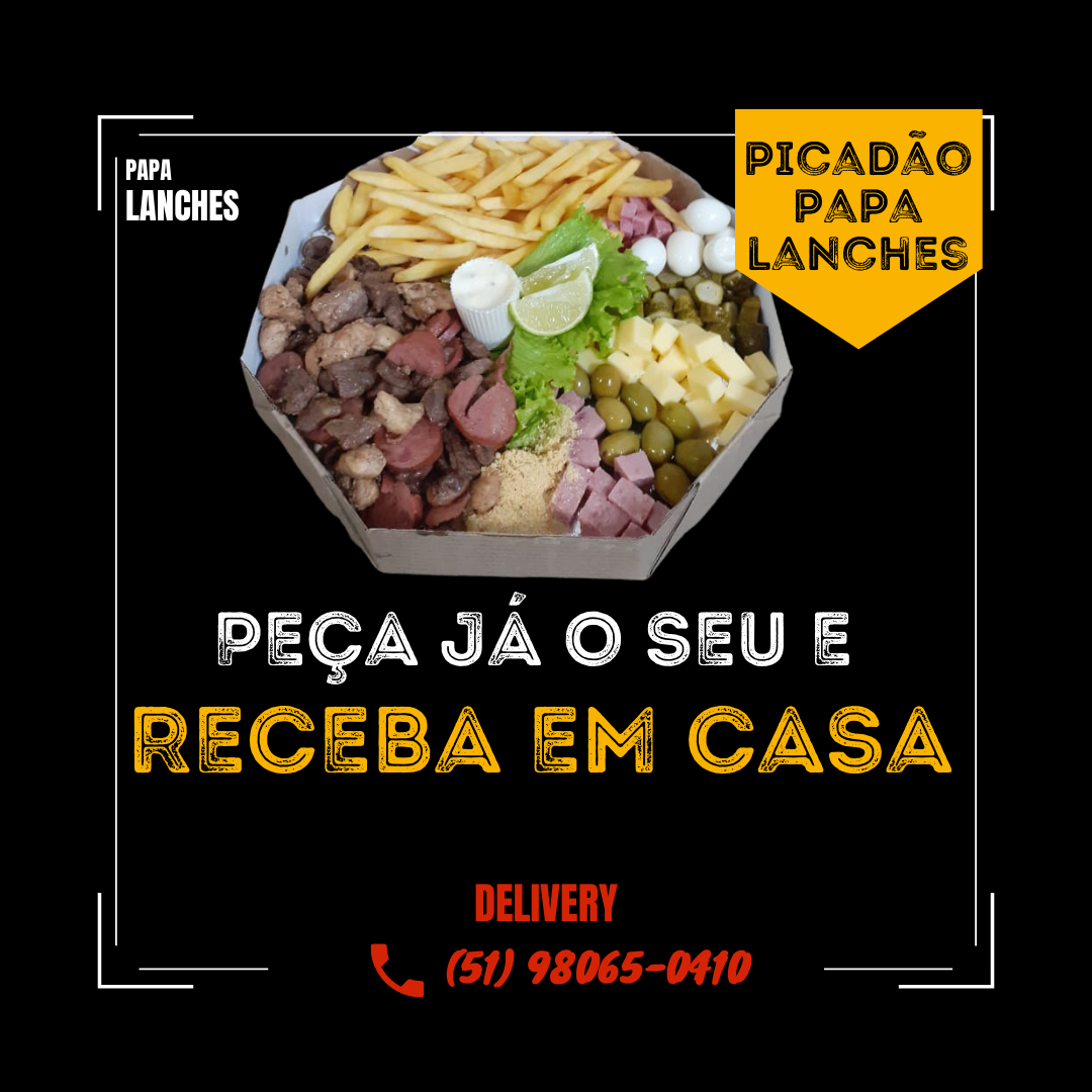 Com fome? Pede um combo da Casa do Picadão!