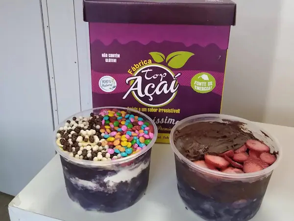 Açaí topzera duplo - 2 potes com 400grs em São Bernardo do Campo, SP