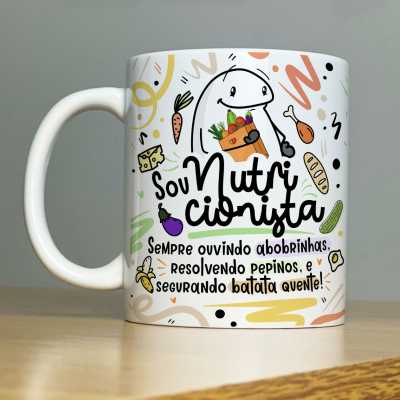 Caneca Flork Meme Para Namorados Cobertura Bolo É Amor Geek