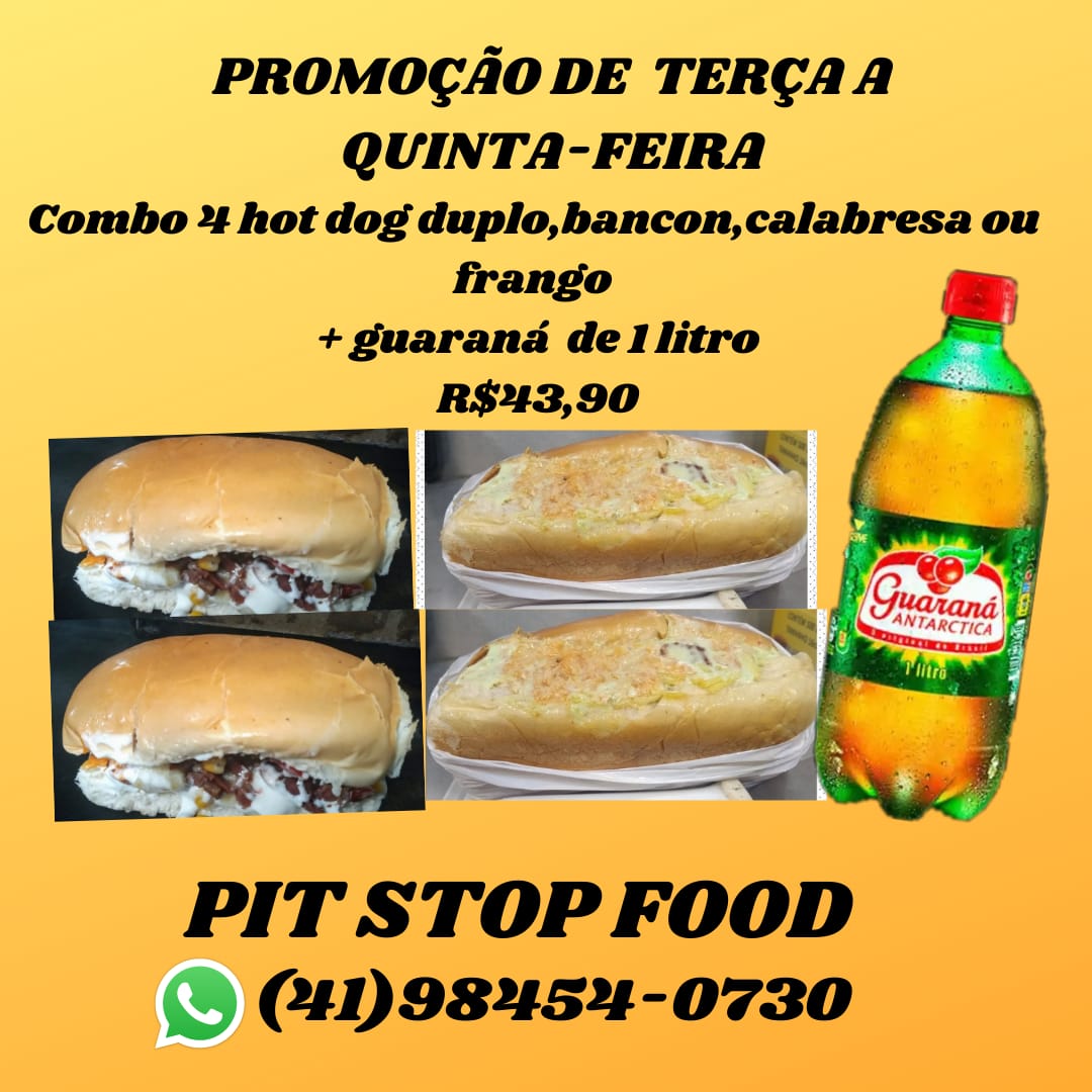 Pit Stop Pastel e Hot Dog Prensado Menu, Avaliações e Fotos - Av