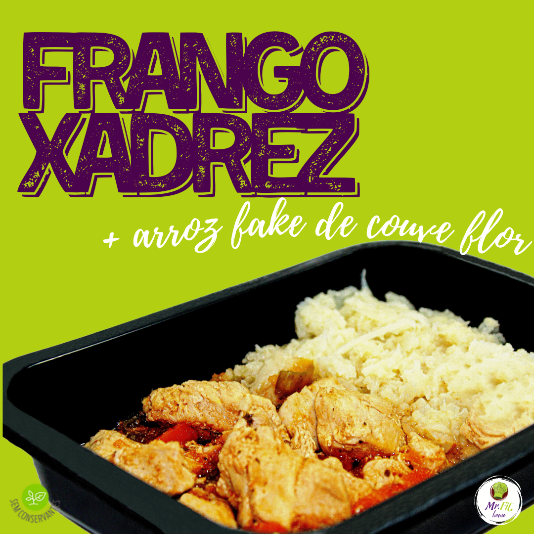 Frango Xadrez com Arroz Chau Chau - Marmita Fitness