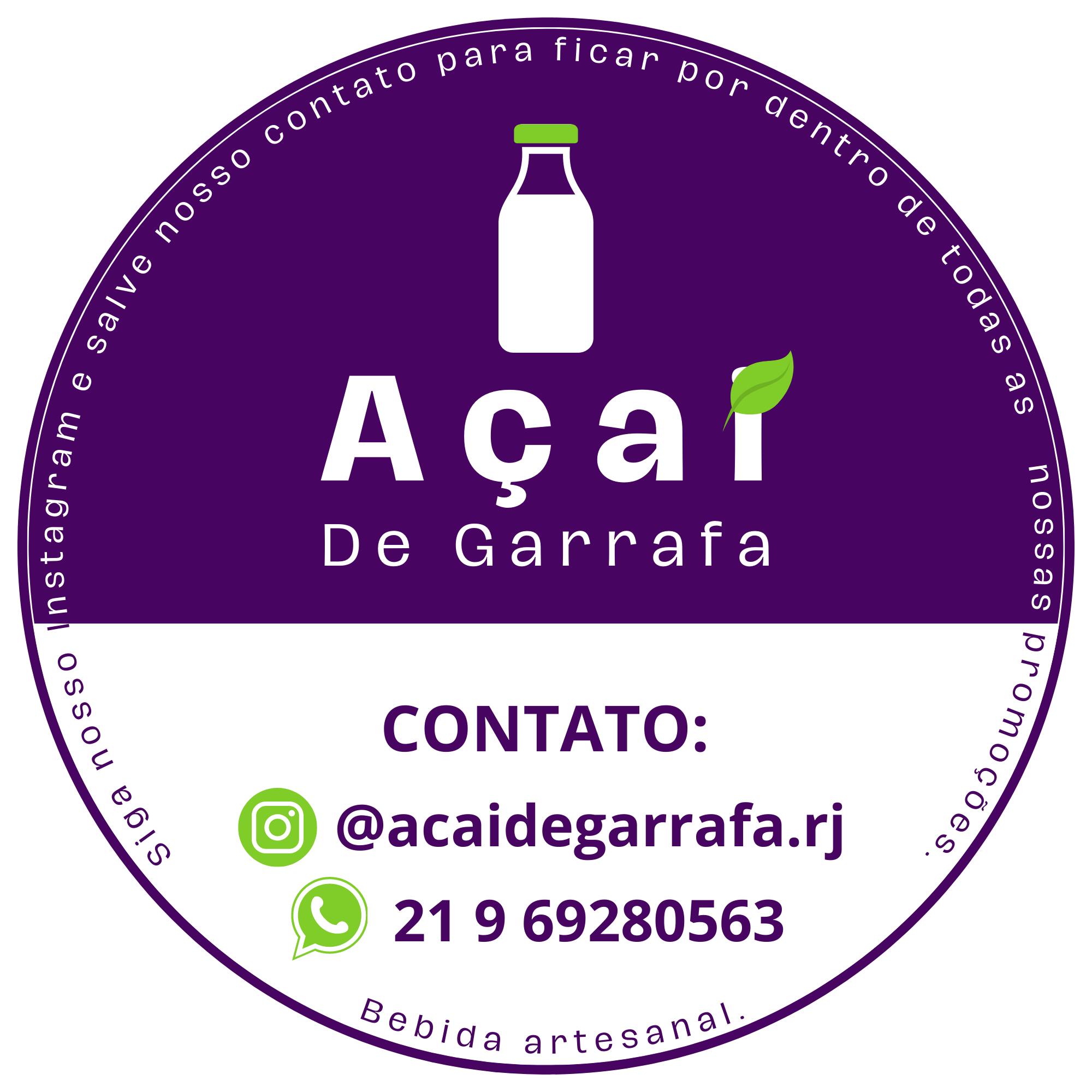 Açaí de Garrafa Rj