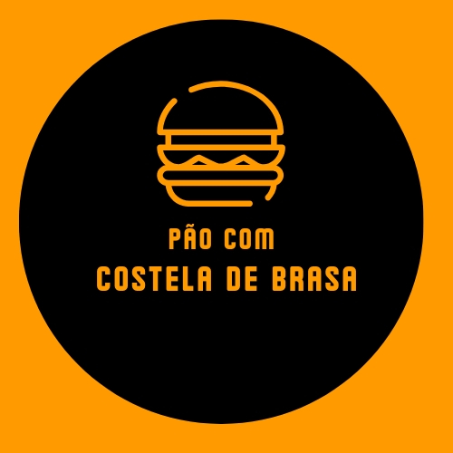 Lanche rápido- pão com costela de brasa