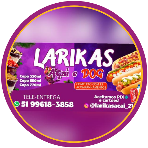 LARIKAS AÇAÍ E DOG