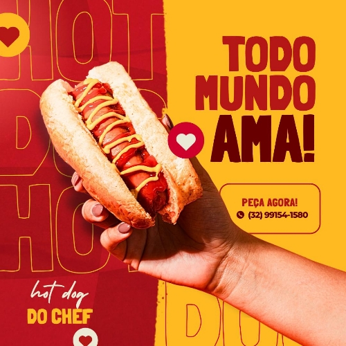 Hot dog do chefe 🌭