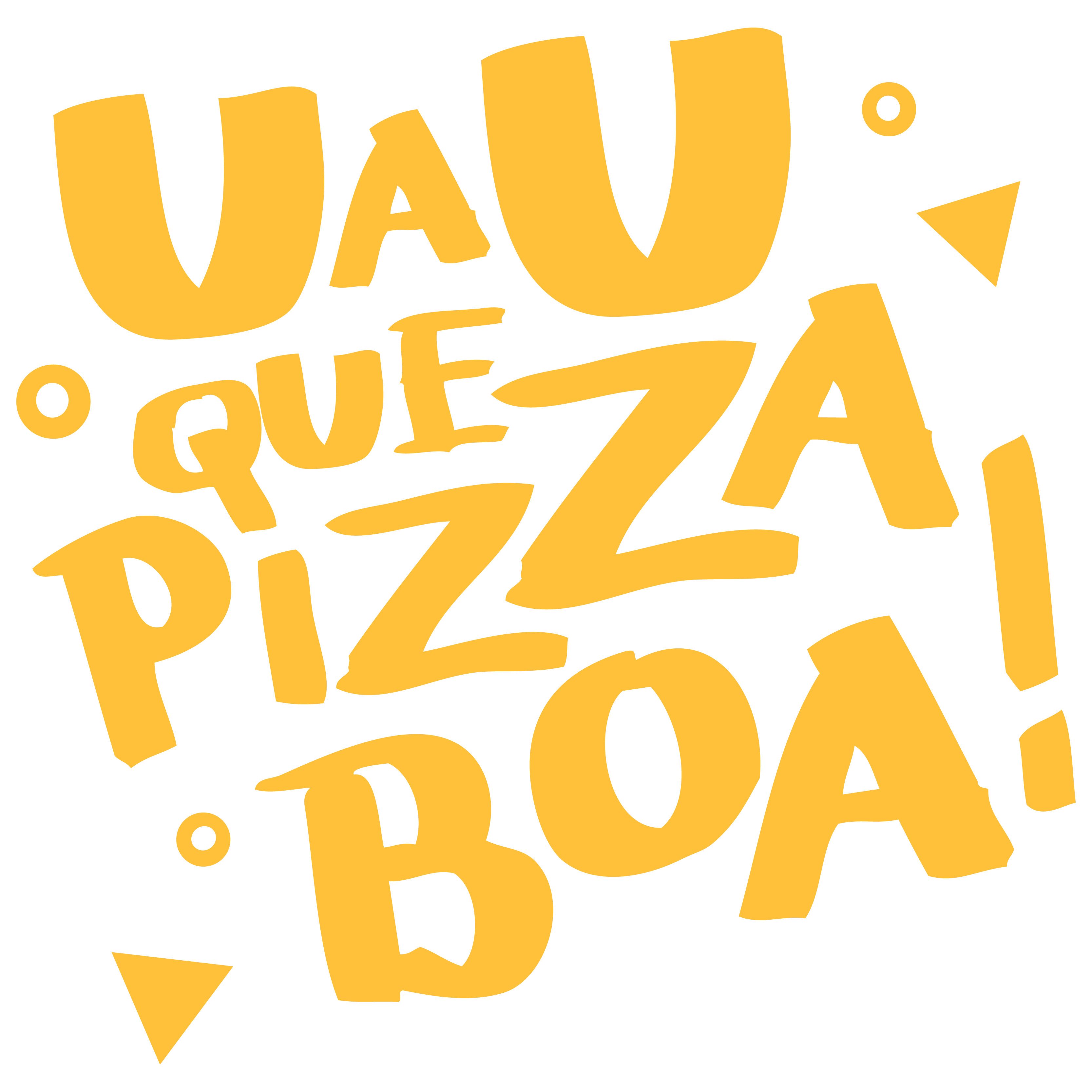 Uau que pizza boa!