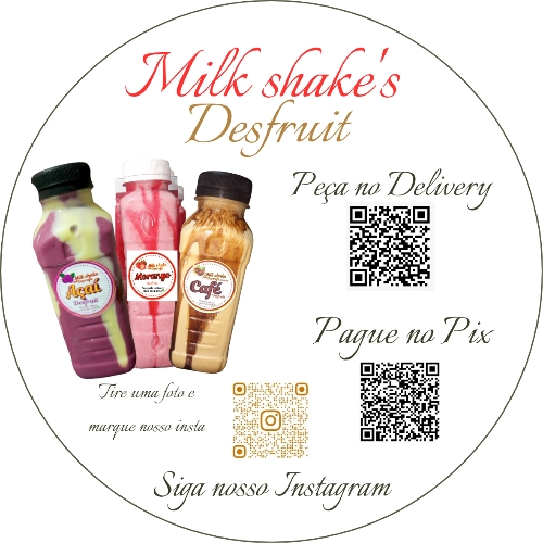 Desfruit Milkshake na garrafa