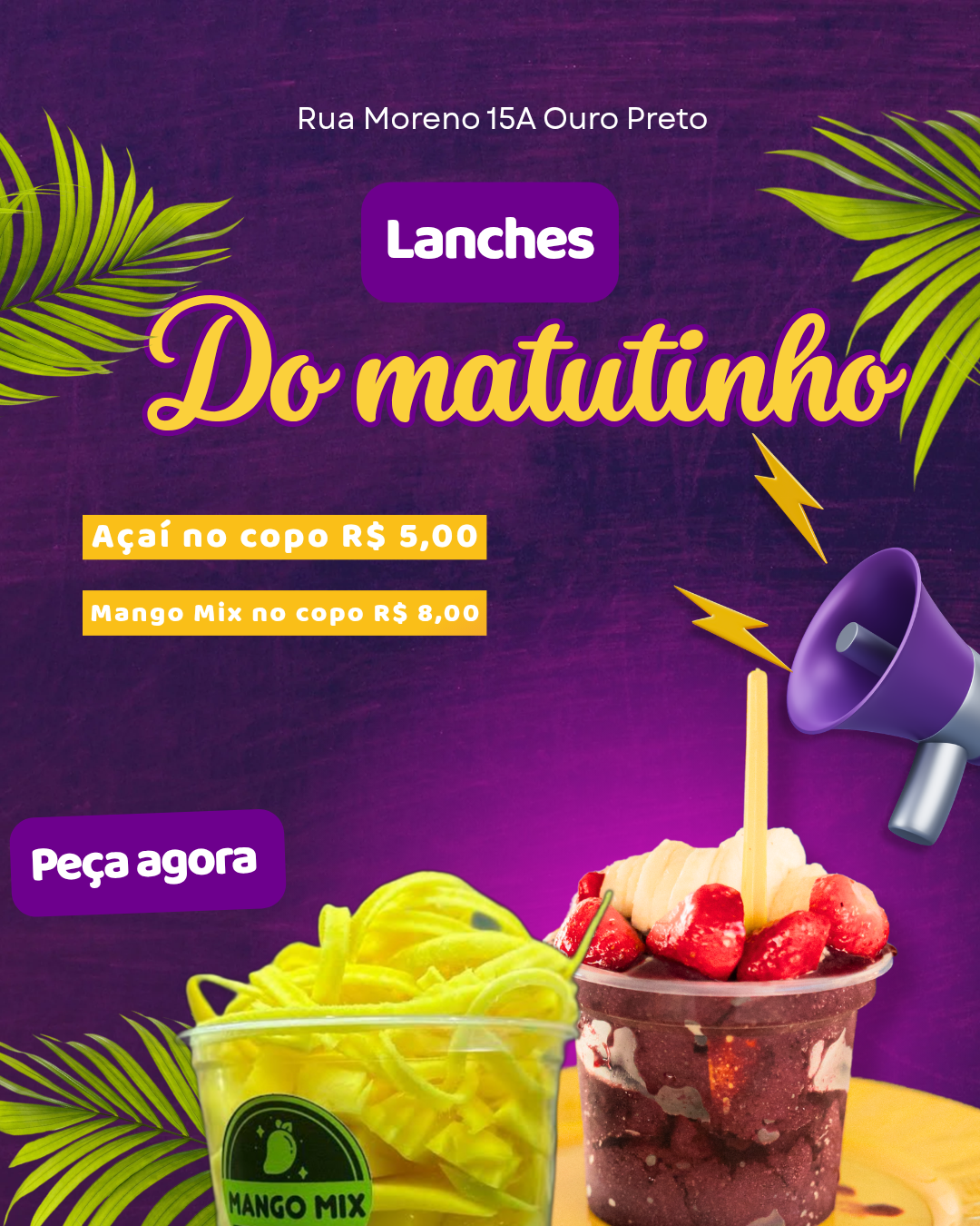 Lanches do matutinho