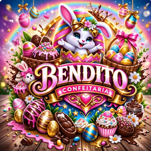 Bendito confeitaria Páscoa 2026