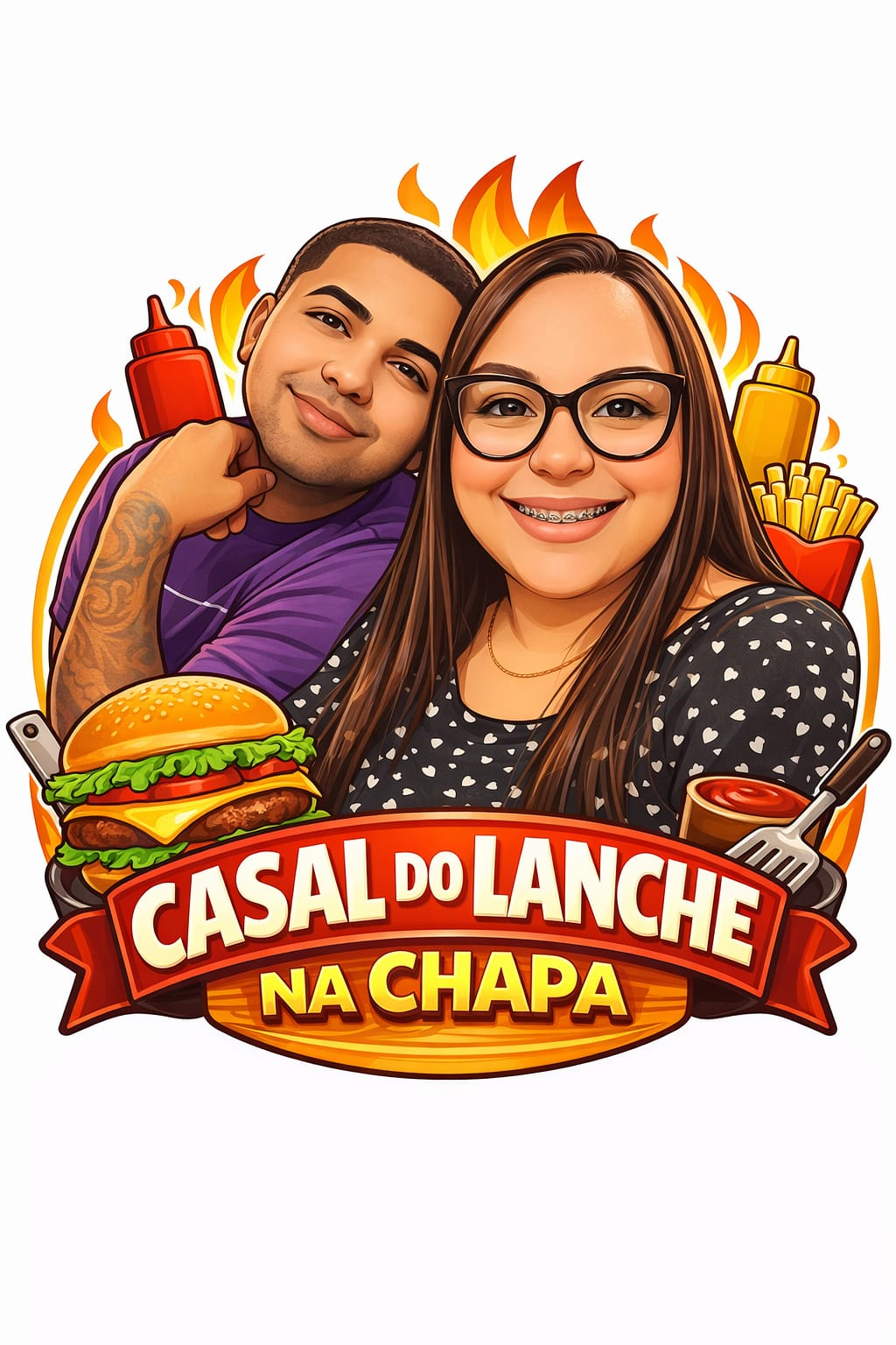 Casal do Lanche na Chapa