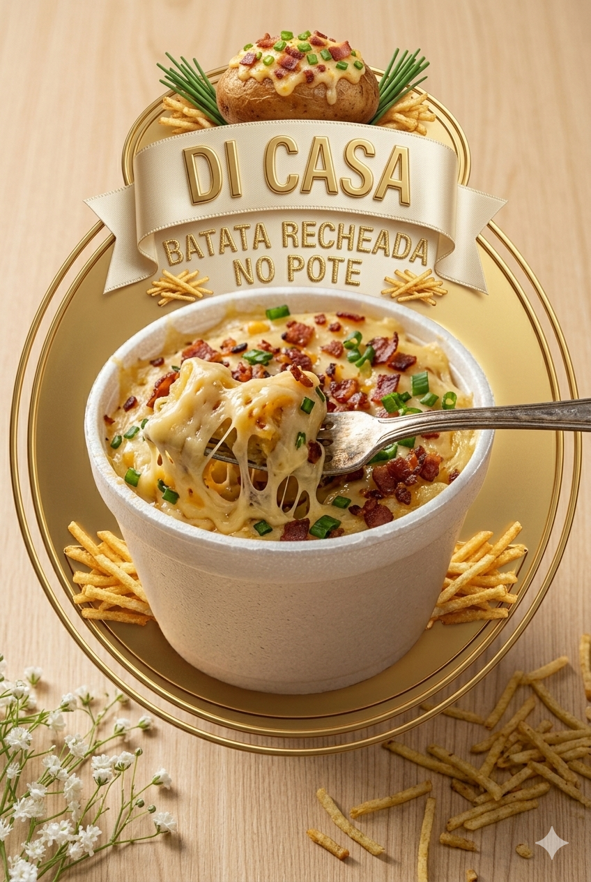 Di casa batata recheada artesanal