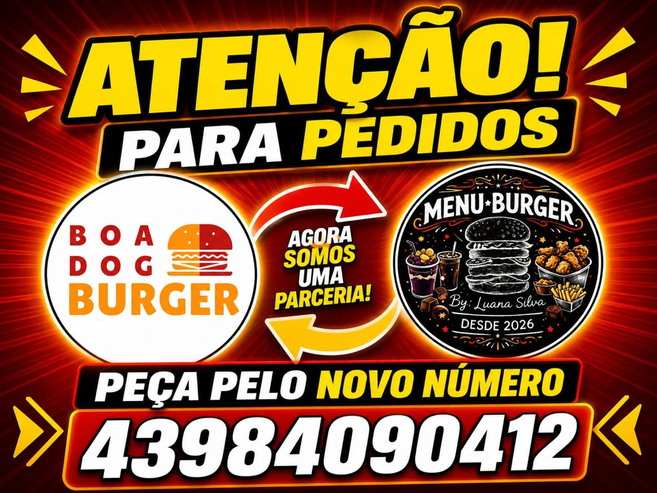 Menu Burguer - Açaí e Sobremesas