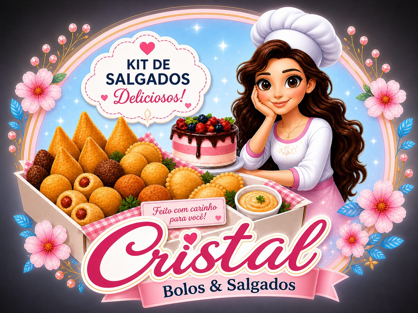 Cristal Bolo  Salgados