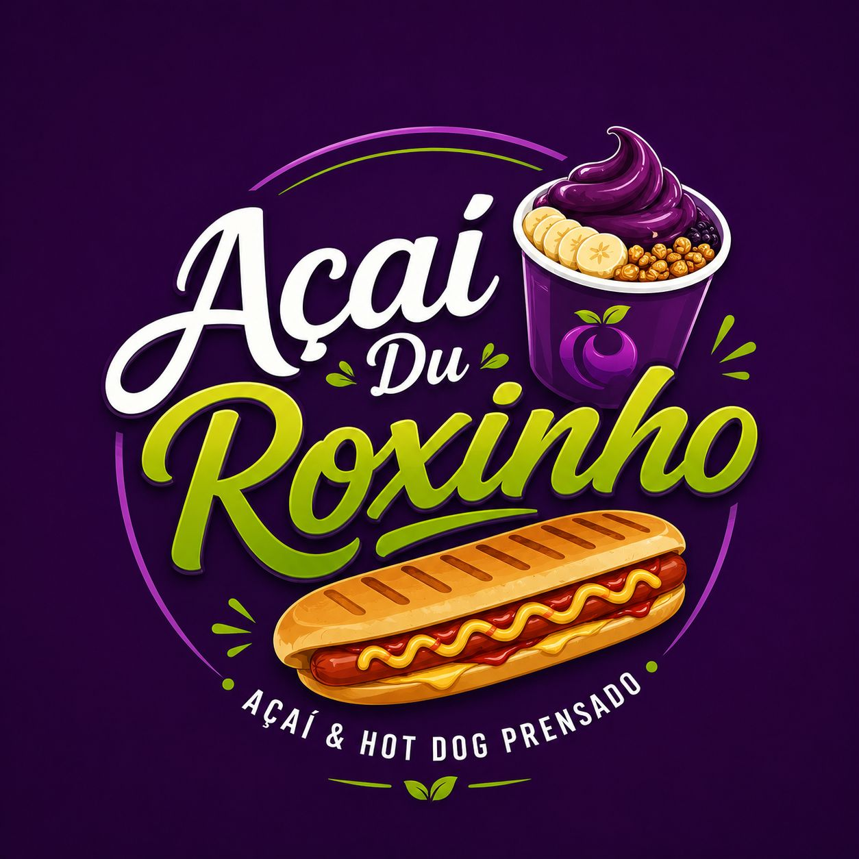 Açaí du roxinho- Açaí e HotDog prensado